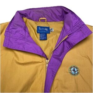 80s Deep Springs Country Club Duckster Jacket XL Full Zip Mustard Gold